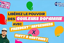 Freedent décline sa gamme Refreshers en sneakers aux couleurs dopaminées