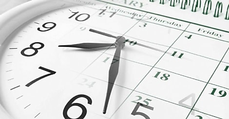 Composite of Clock and Calendar
