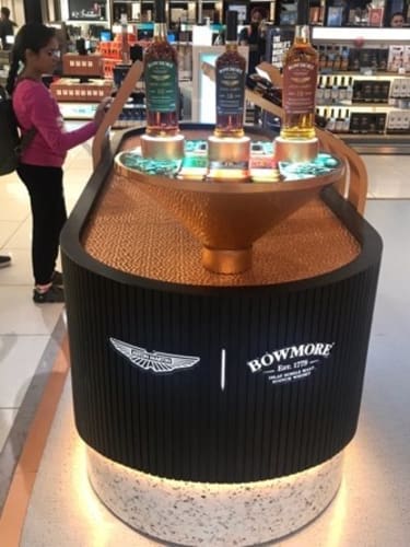 Expérience en magasin à l'aéroport de Delhi en septembre.